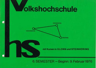 VHS Programm 6. Semster